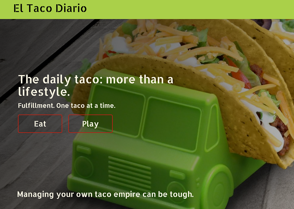 Preview of The Daily Taco Website